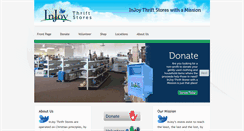 Desktop Screenshot of injoythriftstores.com